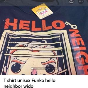 Hello Neighbor widow tshirt L funko Christmas present idea NWT